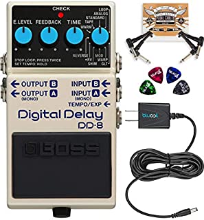 BOSS DD-8 Digital Delay Guitar Effects Pedal Bundle