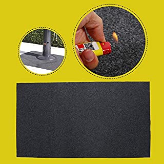 GOTOTOP BBQ Floor Protective Mat Fireproof Heat Resistant Gas Grill Splatter MatBackyard Floor Protective Rug Outdoor Deck Patio Gas Grill Mat