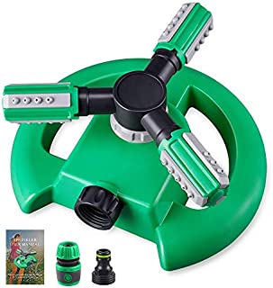 Hinastar Lawn Sprinkler,Automatic Garden Water Sprinkler,Upgrade 360 Degree Rotation Irrigation System,Large Area Coverage,Sprinkler for Yard,Lawn,Kids and Garden