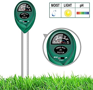 yoyomax Soil Test Kit pH Moisture Meter Plant Water Light Tester Testing Kits for Garden Plants