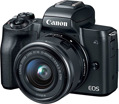 Canon EOS M50 Mirrorless Vlogging Camera Kit with EF-M 15-45mm lens, Black