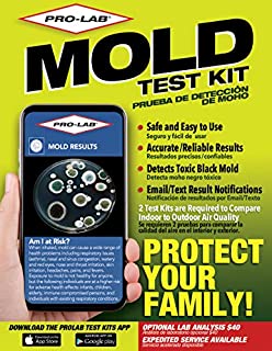 PRO-LAB DIY Mold Test Kit (3 tests) Air, Surface, Bulk. Expert Consultation and Return Shipping included. Optional AIHA Accredited Lab Analysis Available