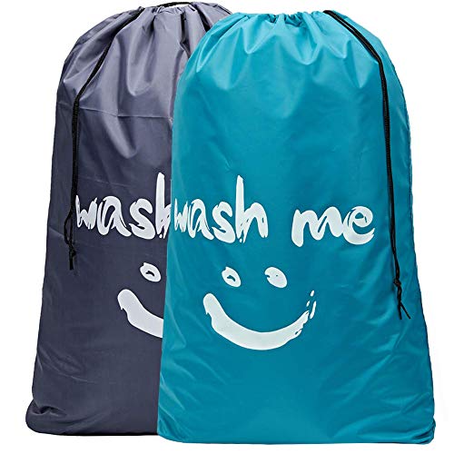 HOMEST 2 Pack XL Wash Me Travel Laundry Bag