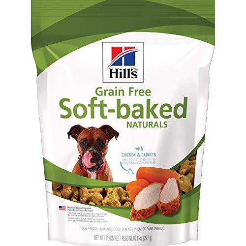 Hill's Natural Dog Treats, Soft-Baked Naturals with Chicken & Carrots Soft Healthy Dog Snacks, 8 oz Bag