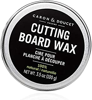 Caron & Doucet - Cutting Board & Butcher Block Wood Conditioning & Finishing Wax | 100% Plant-Based & Vegan, Best for Wood & Bamboo Conditioning & Sealing | Does NOT Contain Mineral Oil!