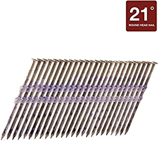 Metabo HPT Framing Nails, 3-1/4-in x .131, Full Round Head, Hot Dipped Galvanized, Plastic Strip Collation, For 21 Degree Framing Nailers, 1000 Count (20163SHPT)