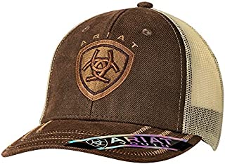 ARIAT Kid's Youth Oilskin Front Cap, Brown, OS