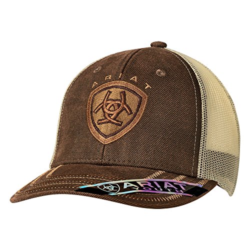 ARIAT Kid's Youth Oilskin Front Cap, Brown, OS