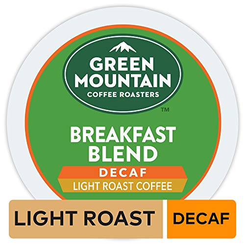 Green Mountain Coffee Breakfast Blend Decaf Keurig Single-Serve K-Cup pods, Light Roast Coffee, 96 Count