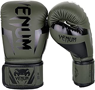 Venum Elite Boxing Gloves - Khaki/Black - 16oz