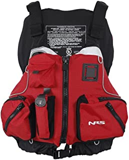 NRS cVest Type III PFD Adjustable Adult Sea Kayak Life Jacket Vest with Mesh Back, Red, XL/XXL