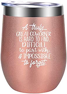 Coworker Gifts for Women - Christmas Gifts for Coworkers - Going Away Gifts for Coworker - Coworker Leaving Gifts - Funny Appreciation, Farewell, Holiday, Office Gifts for Coworker - GSPY Wine Tumbler