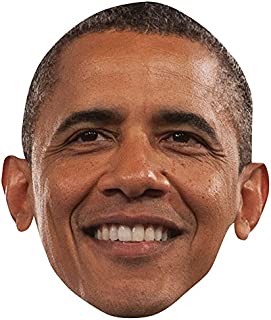 Barack Obama Celebrity Mask, Flat Card Face, Fancy Dress Mask