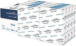 Hammermill Printer Paper, 20 lb Copy Paper, 8.5 x 11 - 8 Ream (4,000 Sheets) - 92 Bright, Made in the USA