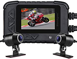 Motorcycle Dash Cam Camera, Blueskysea DV688 Sportbike Dashcam 1080p Front Rear Dual Lens Waterproof 130° Angle with 2.35