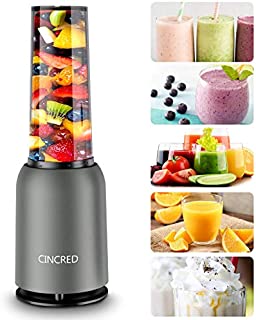 [Updated 2020 Version] Personal Countertop Blender for Milkshake, Fruit Vegetables Drinks, Smoothie, Small Mini Portable Food Blenders Processor Shake Mixer Maker with with 1 * 400ML Travel Cup