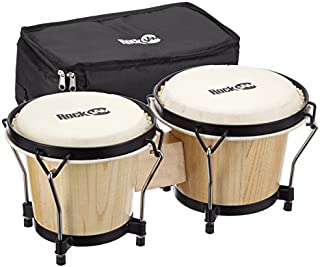 RockJam 7 inch and 8 inch Bongo Drum Set