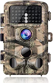 2020 UpgradeCampark Trail Camera-Waterproof 16MP 1080P Game Hunting Scouting Cam with 3 Infrared Sensors for Wildlife Monitoring with 120°Detecting Range Motion Activated Night Vision 2.4 LCD 42pcs