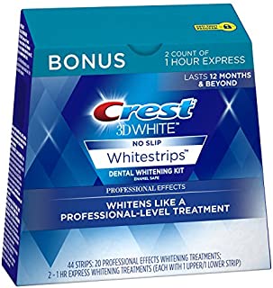 Crest 3D White Professional Effects Whitestrips 20 Treatments + Crest 3D White 1 Hour Express Whitestrips 2 Treatments - Teeth Whitening Kit