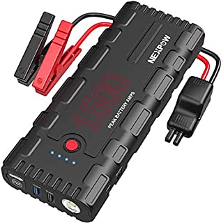 NEXPOW Car Battery Starter, Save 10% Code:G17F2020,1500A Peak 21800mAh 12V Auto Car Jump Starter Power Pack with USB Quick Charge 3.0 (Up to 6.5L Gas or 4L Diesel Engine)