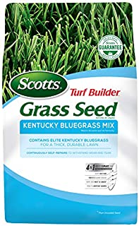 Scotts Turf Builder Grass Kentucky Bluegrass Mix-7 lb, Use in Full Sun, Light Shade, Fine Bladed Texture, and Medium Drought Resistance, Seeds up to 4,725 sq. ft