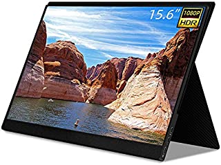 2021 Portable Monitor QLED Screen - NexiGo 15.6 Inch Full HD 1080P USB Type-C Computer Display with HDMI Type C Speakers for Laptop PC MAC PS4 Xbox Switch Included Black Smart Cover