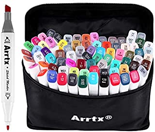 80 Set Color Alcohol Based Markers Graphic Drawing Art Dual Tip Sketch Pen Art Sketch Twin Marker Pens Hand Painted Design Draft, Arrtx