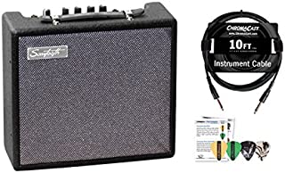 Sawtooth 10-Watt Electric Guitar Amp with Instrument Cable & Pick Sampler