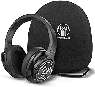 TREBLAB Z2 | Over Ear Workout Headphones with Microphone | Bluetooth 5.0, Active Noise Cancelling (ANC) | Up to 35H Battery Life | Wireless Headphones for Sport, Workout, Running, Gym (Black)