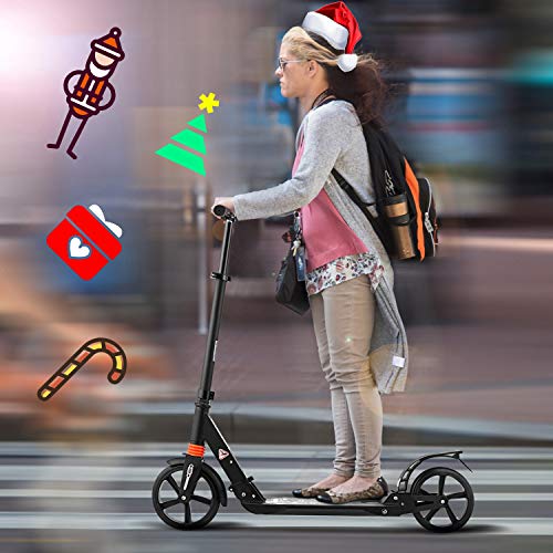 OppsDecor Scooter for White-Collar Workers,Kick Scooter with Disc Brake and 200mm Large Wheels, 3 Seconds Easy-Folding System Commuter Scooter Best Gift for Teenagers