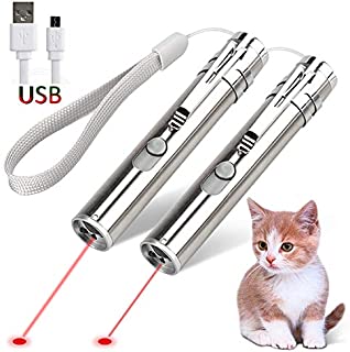 GO! Rechargeable Pet Training Exercise Chaser Tool, 3 Mode,Cat Light Toy (2 Packs)