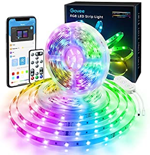 Govee 32.8 Feet RGB Led Strip Lights, App Control, Music Mode for Bedroom, Room, Kitchen, Party