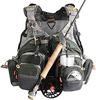 M MAXIMUMCATCH Maxcatch Fly Fishing Vest Mesh Vest Free Size