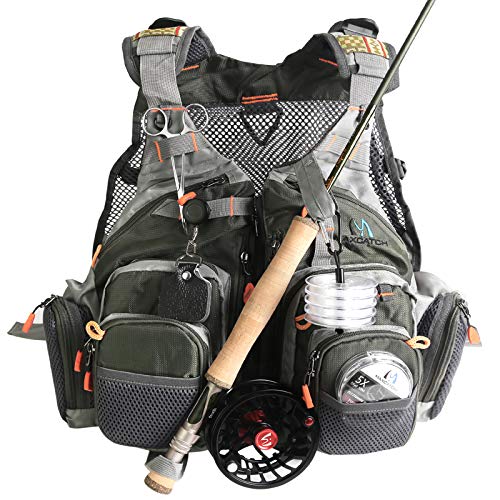 M MAXIMUMCATCH Maxcatch Fly Fishing Vest Mesh Vest Free Size