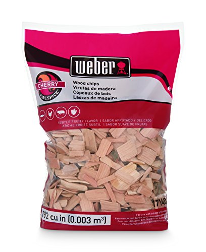 Weber Cubic Meter Stephen Products 17140 Cherry Wood Chips, 192 cu. in. (0.003 cub, 2 lb