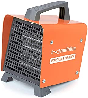 Electric Heater, 1500W Portable Ceramic Space Heater w/Adjustable Thermostat, Space Heater for Desk Office Home Garage,Hot & Cool Fan Overheat Protection Personal Small Space Heater Fan(ETL Certified)