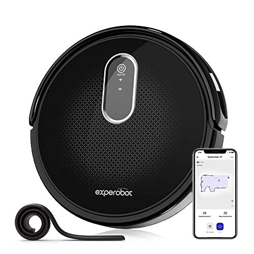 Experobot Robotic Vacuum Cleaner,MasterClean X7 Carpet Robot Vacuum Cleaner, Wi-Fi Cleaner,2200Pa Strong Suction,Works with Alexa, Self-Charging, Ideal for Pet Hair, Floor and Carpets