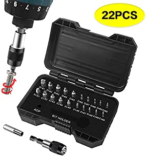 Cohotek 22PCS Stripped Screw Extractor Set, Stuck Screw Extractor kit with 10 Sizes Drills and Extractor, HSS Material, Broken Bolt Remover Set with Magnetic Extension Bit Holder and Socket Adapter