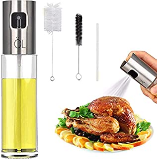 Oil Spritzer Mister for Air Fryer Olive Oil Sprayer Cooking Bottle for Vinegar Canola Vegetable Oil Portable Mini Kitchen Gadgets for BBQ/Pan/Salads/Baking