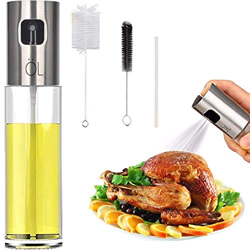 Oil Spritzer Mister for Air Fryer Olive Oil Sprayer Cooking Bottle for Vinegar Canola Vegetable Oil Portable Mini Kitchen Gadgets for BBQ/Pan/Salads/Baking