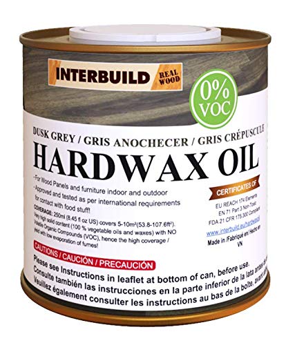 INTERBUILD HARDWAX Oil - Zero VOC - 8.45 oz. can - Dusk Grey