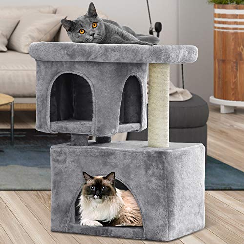 BEAU JARDIN Cat Tree for Large Cats Heavy Cat Condos and Towers for Big Cats with XL Condo and Perch Cat Tower with Scratching Post Cat Scratch Tree Furniture House Climbing Tower Kitty Condos