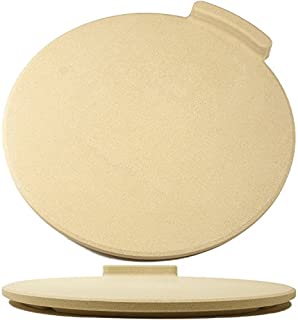 The Ultimate Pizza Stone for Oven & Grill. 16 inch Round Baking Stone with Exclusive ThermaShock Protection & Core Convection Tech for the Perfect Crispy Crust on Pizzas & Bread. No-Spill Stopper