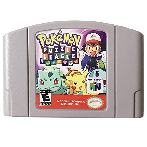 New Pokemon Puzzle League Video Game Cartridge US Version For Nintendo 64 N64 Game Console