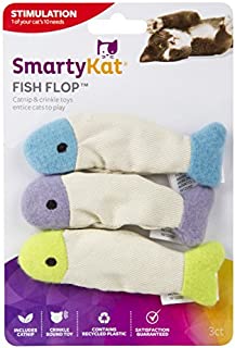 SmartyKat Fish Flop Cat Toy Catnip Crinkle Toys