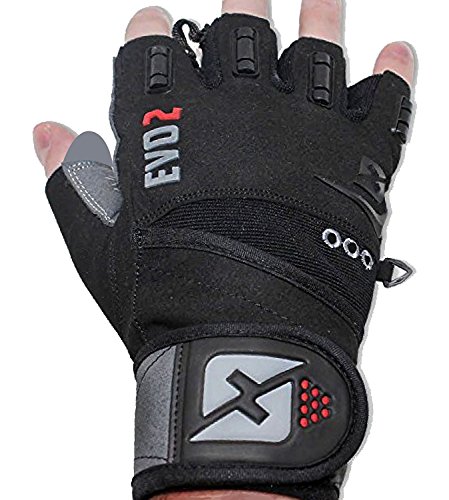 skott 2020 Evo 2 Weightlifting Gloves with Integrated Wrist Wrap Support-Double Stitching for Extra Durability-Get Ripped with The Best Body Building Fitness and Exercise Accessories (XX-Large)