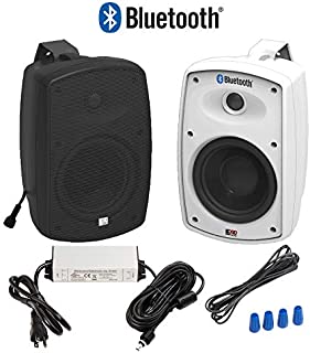 OSD Audio 5.25 Bluetooth Outdoor Patio Speaker Wireless Pair, White - BTP525