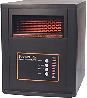 EdenPURE CopperSMART No Bulbs to have to Replace 1500-Watt Electric Portable Heater with Remote Control