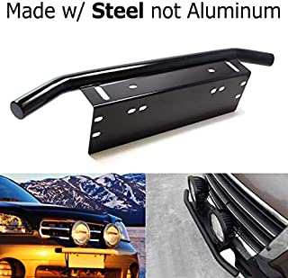 iJDMTOY AA3117- Stainless Steel Front Bumper License Plate LED Lighting Bar