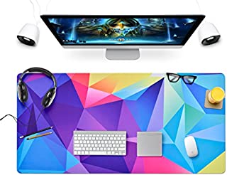 GDBT Large Gaming Mouse Pad Big XXL Extended Mousepads Keyboard Pad Long Desk Mouse Mat,Non-Slip Water-Resistant Writing Mat,Stitched Edges 31.5